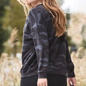 Athleta Studio to Street Camo Sweatshirt Women’s Size S